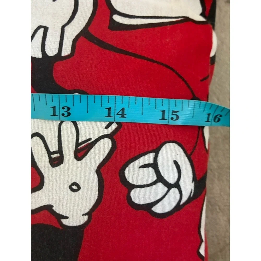 Disney Mickey Mouse Throw Pillow Red White Black Square 15